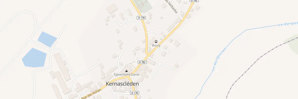 Plan du 9 Rue des Rohan à Kernascléden
