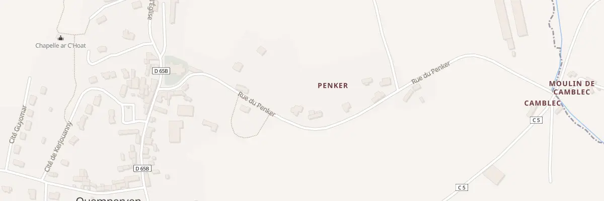 Plan du 5138 Penker à Quemperven