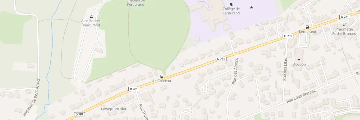 Plan du 88 Rue de Kerdurand à Riantec
