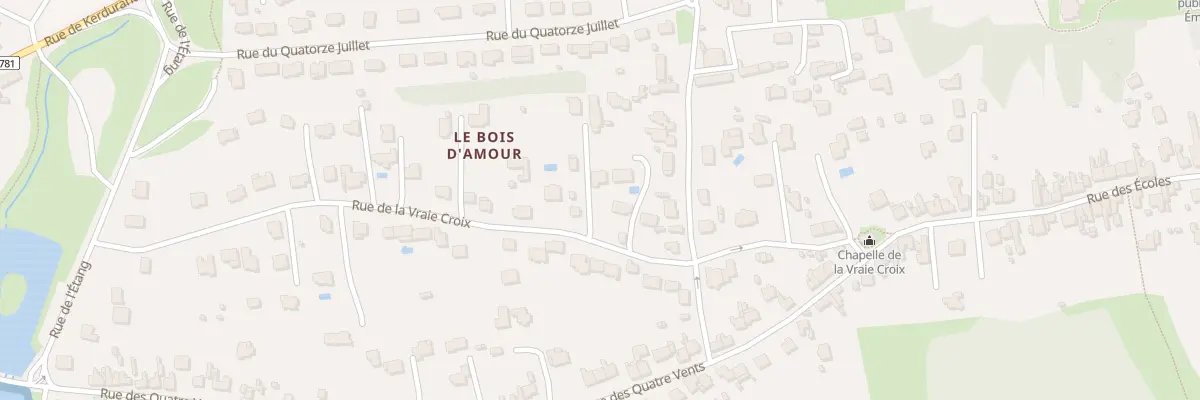 Plan du 16 Rue de la Vraie Croix à Riantec