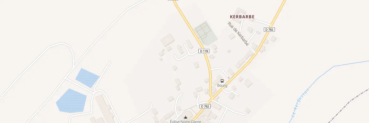 Plan du 2 Res Ty Mané à Kernascléden