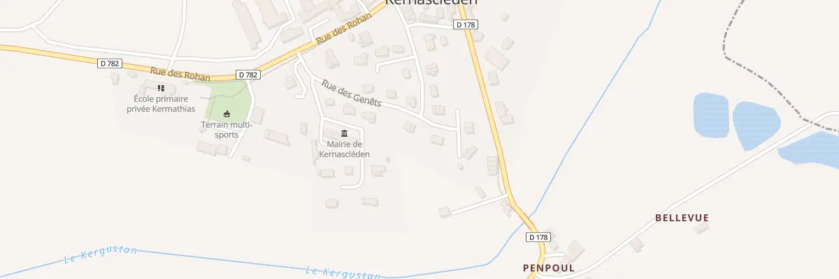 Plan du 9 Rue des Genêts à Kernascléden