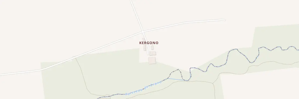 Plan du 5580 Kergonno à Plouay