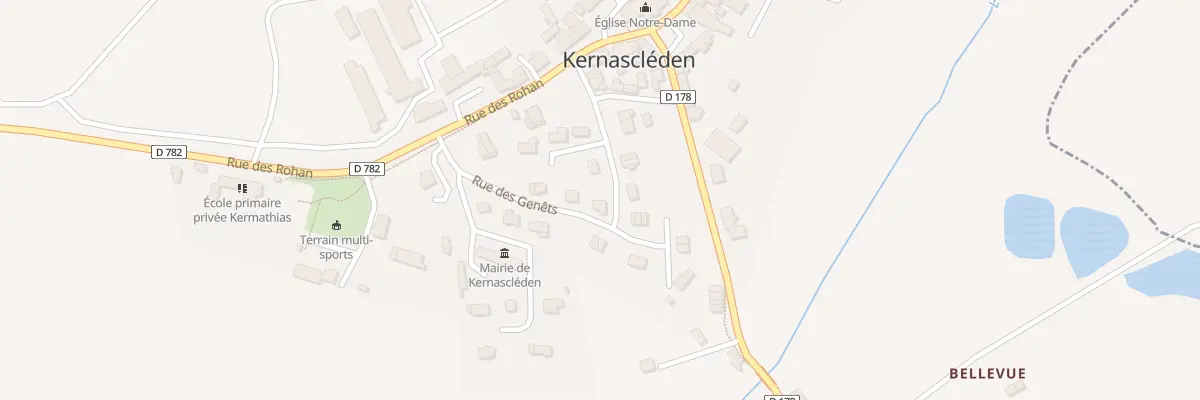 Plan du 6 Rue des Genêts à Kernascléden