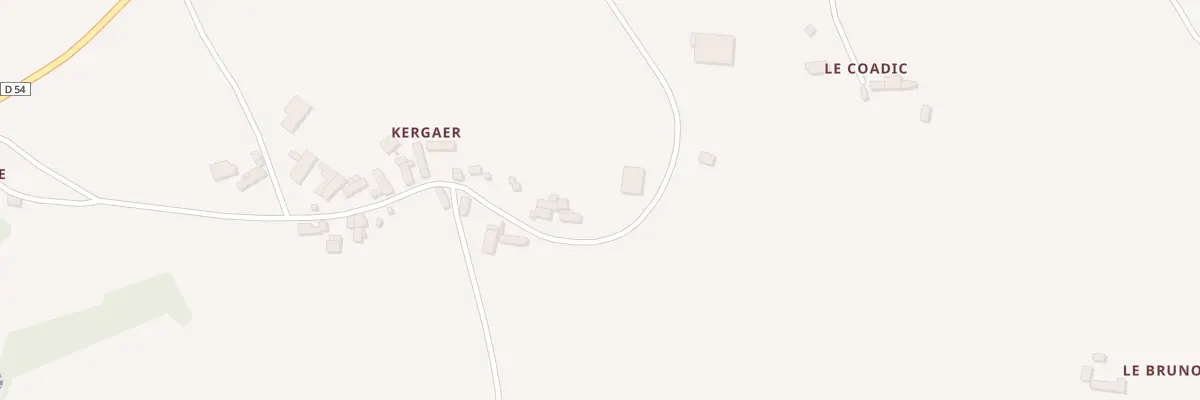 Plan du 3 Kergaër à Gurunhuel