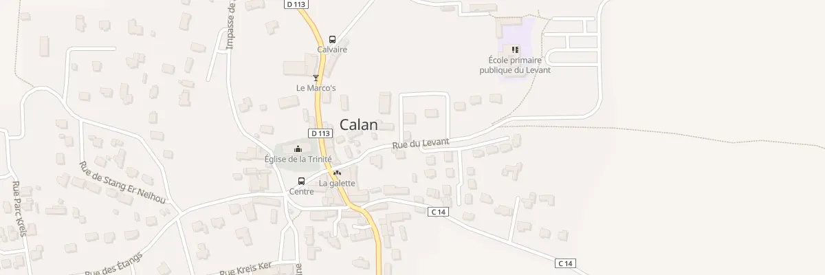 Plan du 11 Rue du Levant à Calan