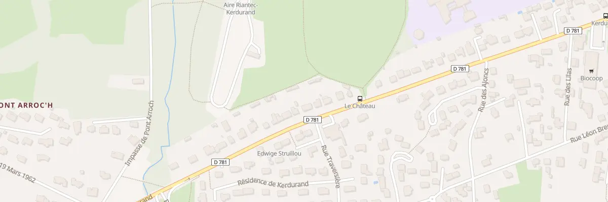 Plan du 100 Rue de Kerdurand à Riantec