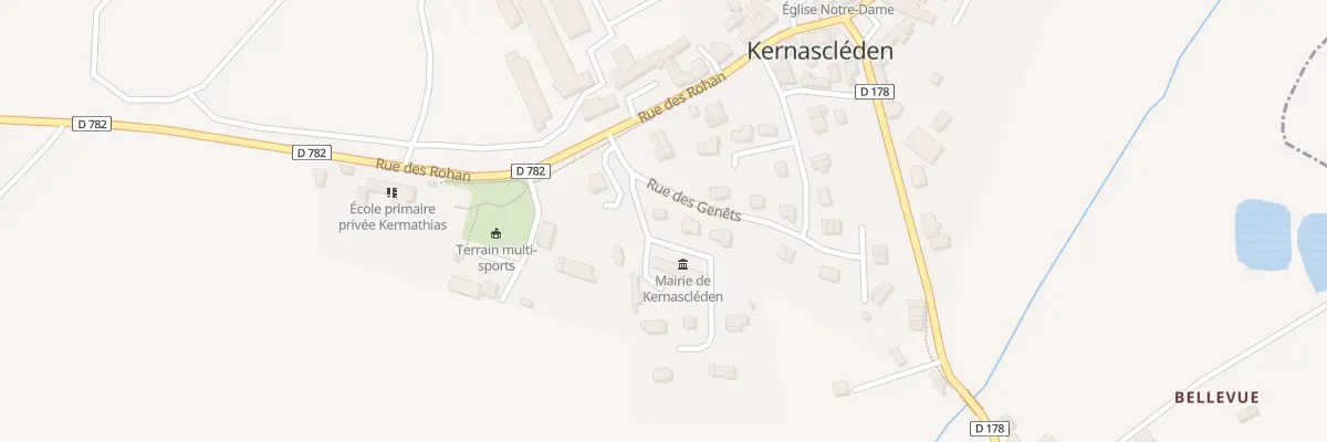 Plan du 1 Rue des Genêts à Kernascléden