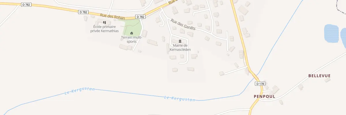 Plan du 9 Rue de Brissac à Kernascléden