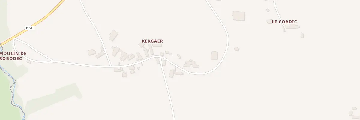 Plan du 5 Kergaër à Gurunhuel