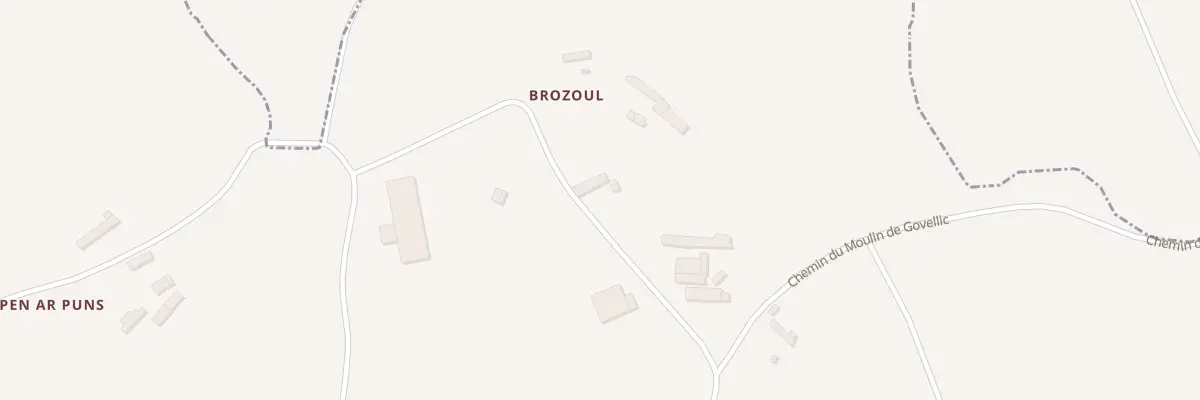 Plan du 5129 Brozoul à Quemperven