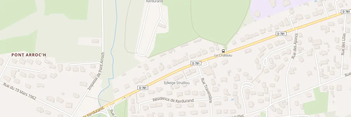 Plan du 106 Rue de Kerdurand à Riantec