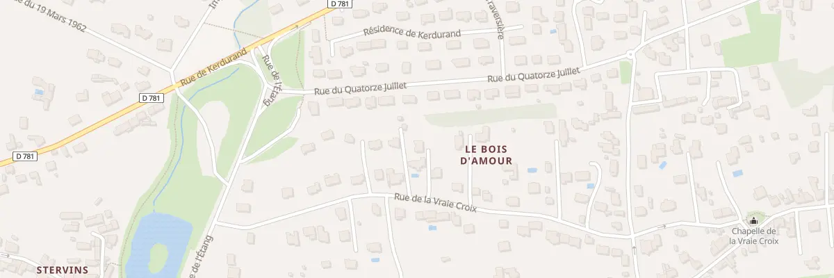 Plan du 40B Rue de la Vraie Croix à Riantec