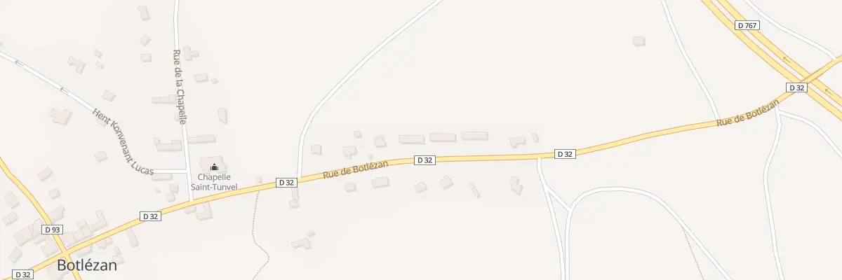 Plan du 12 Rue de Botlezan à Bégard