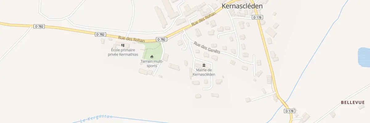 Plan du 1 Rue de Brissac à Kernascléden