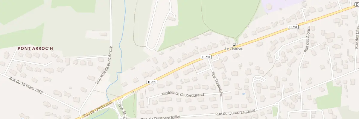 Plan du 110 Rue de Kerdurand à Riantec