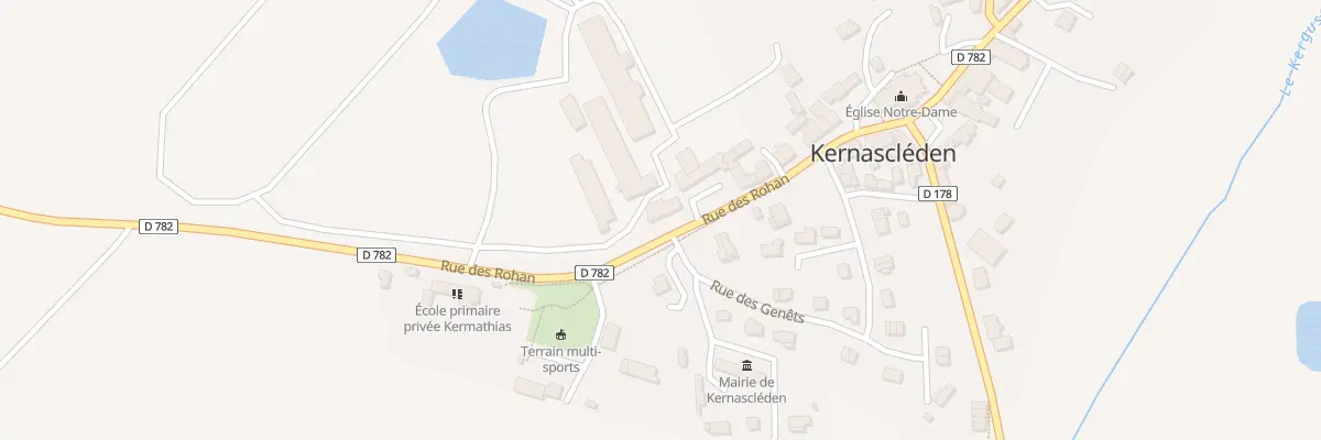 Plan du 27 Rue des Rohan à Kernascléden