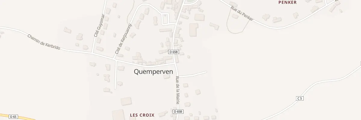 Plan du 13 Rue de la Mairie à Quemperven