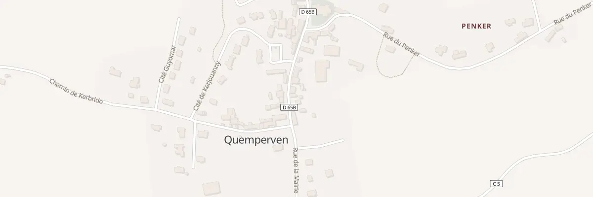 Plan du 5004 Le Bourg à Quemperven
