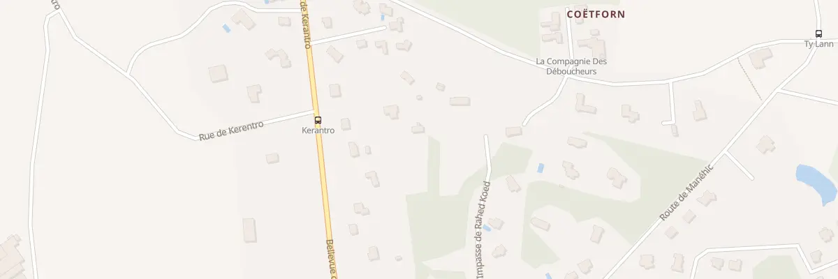 Plan du 17 Bellevue de Kérantro à Caudan