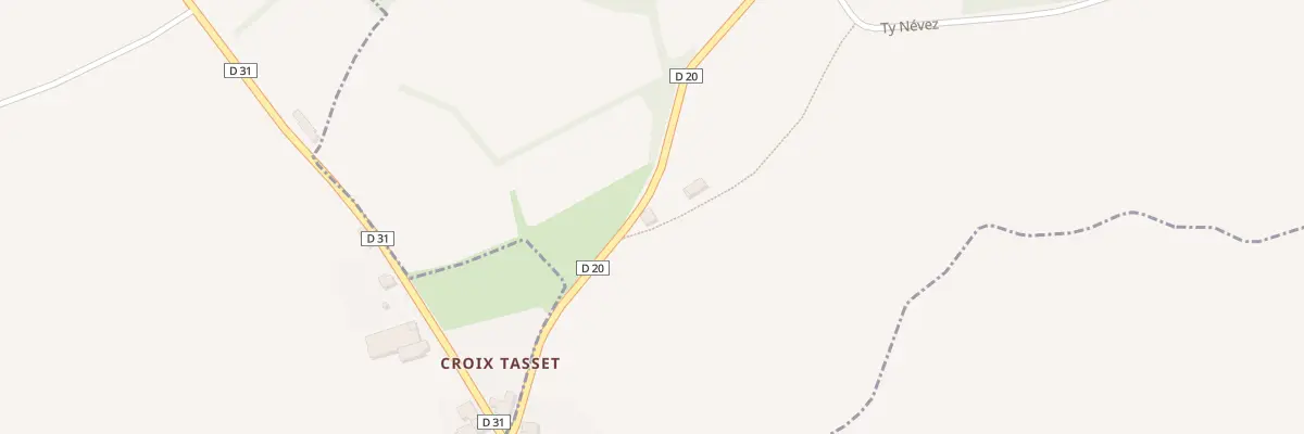 Plan du 45 Croix Tasset à Peumerit-Quintin