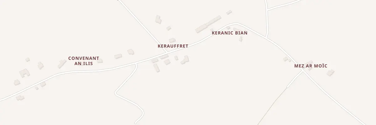 Plan de Kerauffret à Coatréven