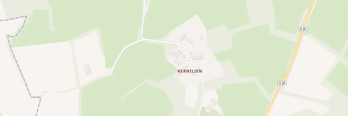 Plan du 54 Kernilien à Peumerit-Quintin