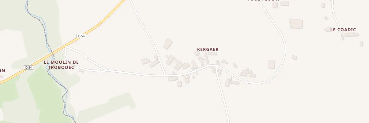 Plan du 15 Kergaër à Gurunhuel