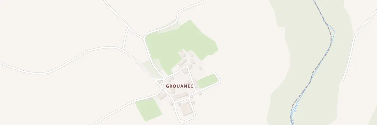 Plan du 1 Grouanec à Plougonver