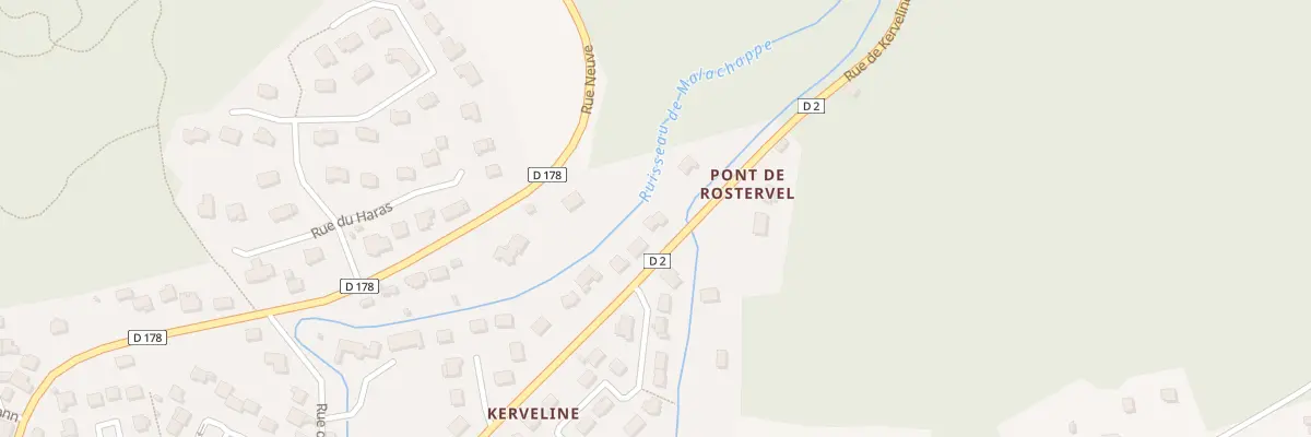 Plan du 7338 Rue de Kerveline à Plouay