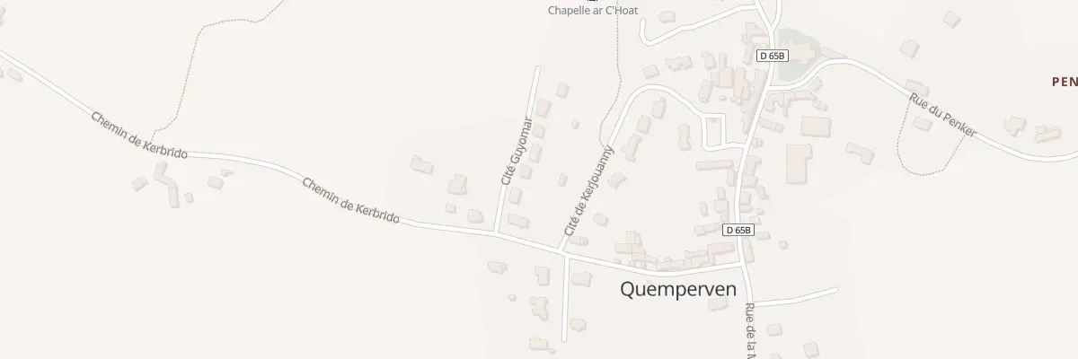 Plan du 5001 Le Bourg à Quemperven
