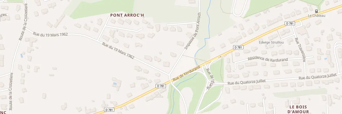 Plan du 8030 Pont A Roch à Riantec