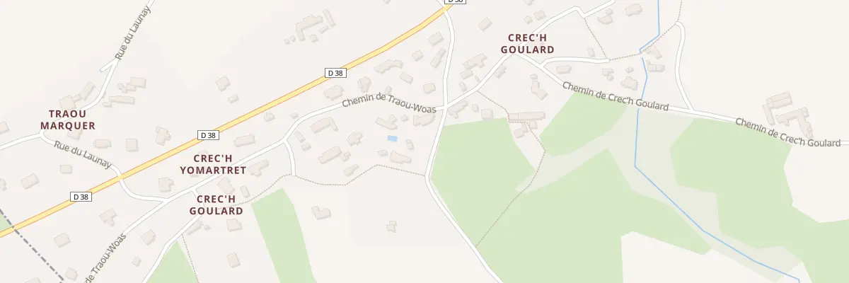 Plan du 25 Crech Goulard à Penvénan