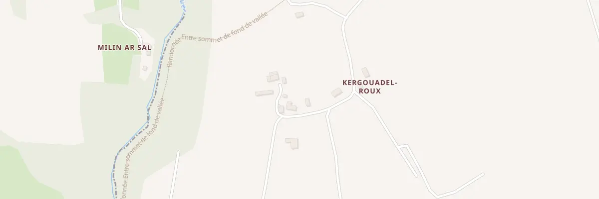 Plan du 4 Kergoadel Roux à Gurunhuel