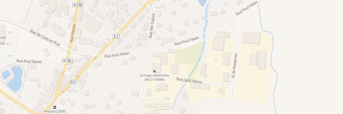 Plan du 14 Rue de Poul-Fetan à Plouay