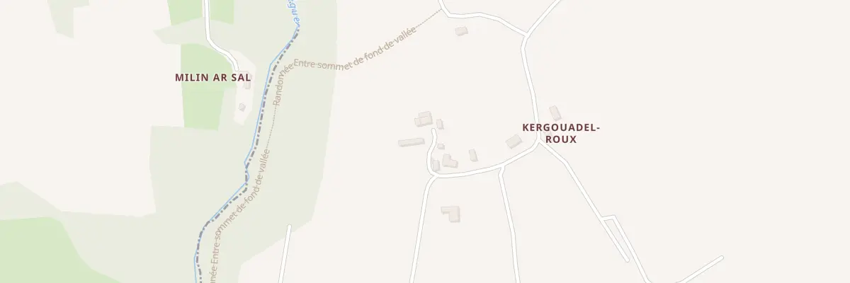 Plan du 3 Kergoadel Roux à Gurunhuel