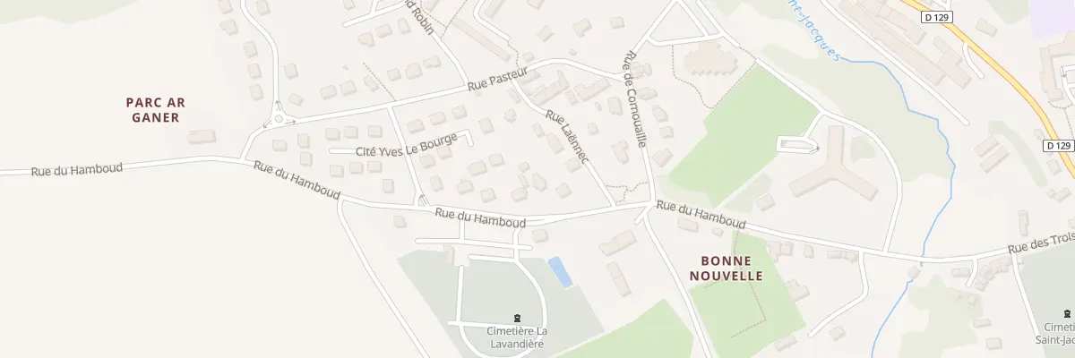 Plan du 5 Rue du Hamboud à Rostrenen
