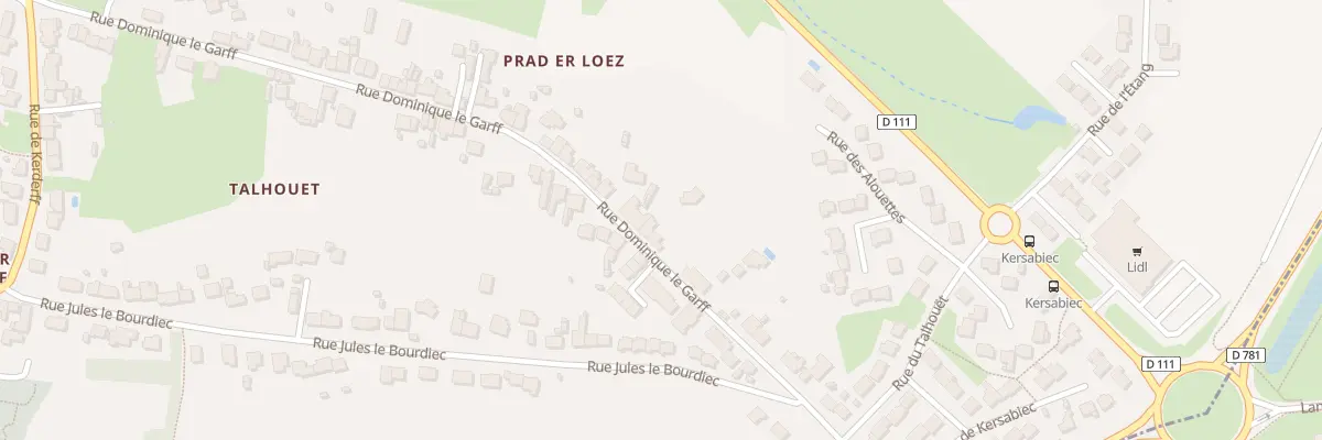 Plan du 80 Rue Dominique Le Garff à Locmiquélic