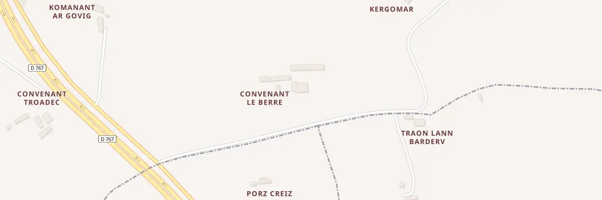 Plan du 5262 Convenant Le Berre à Prat