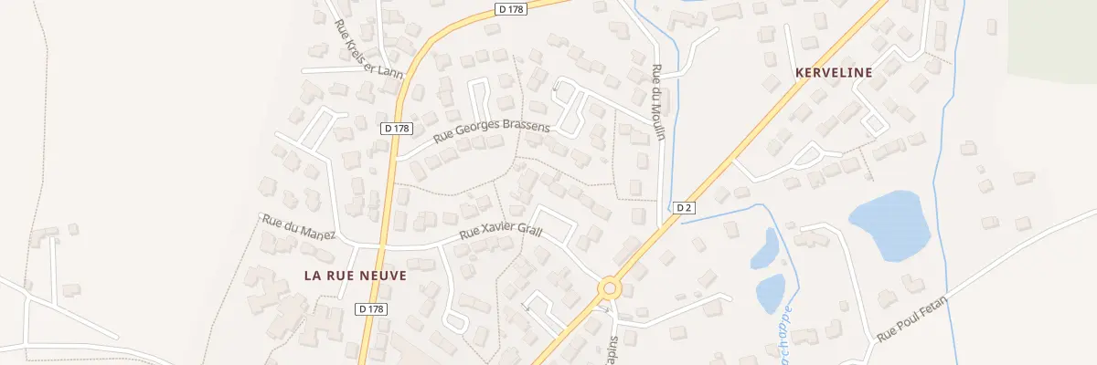 Plan du 17 Rue Xavier Grall à Plouay