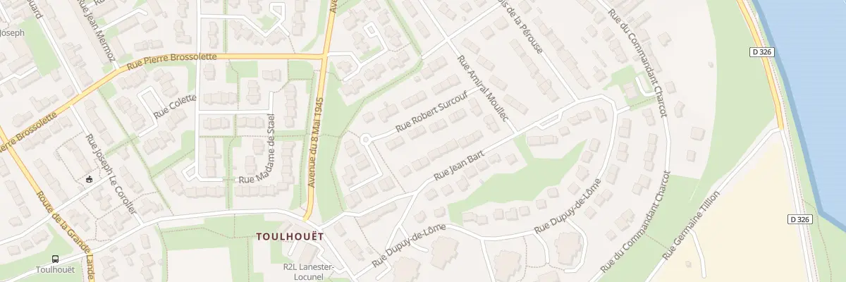 Plan du 11 Rue Robert Surcouf à Lanester