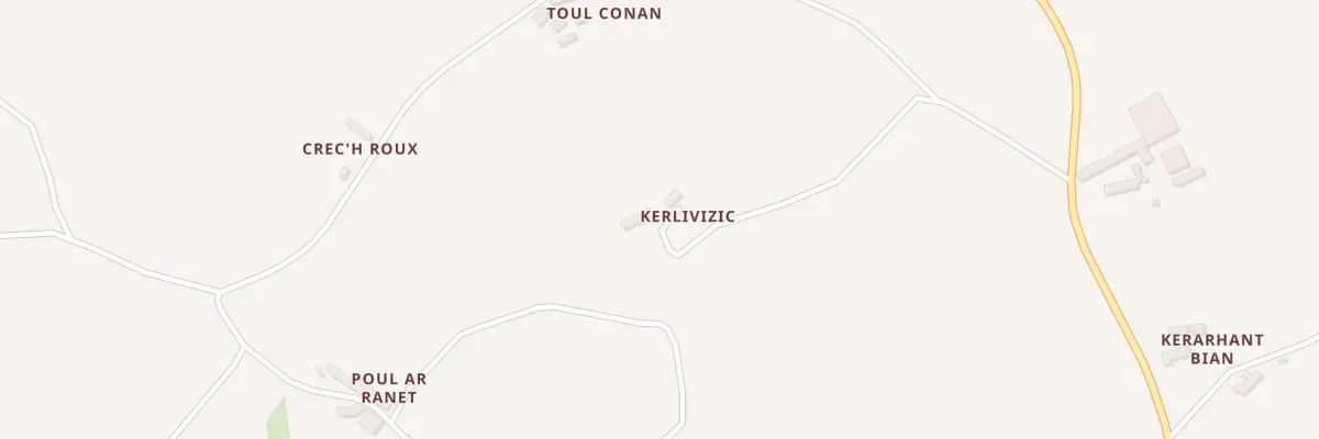 Plan du 5054A Kerlivizic à Coatréven