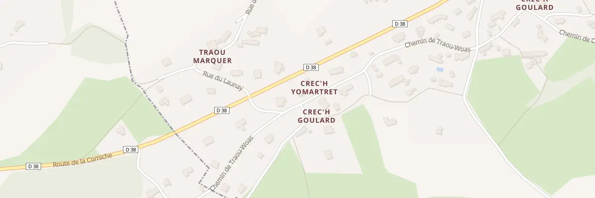Plan du 44B Crec’h Goulard à Penvénan