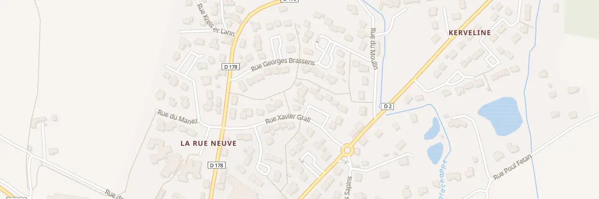 Plan du 13 Rue Xavier Grall à Plouay