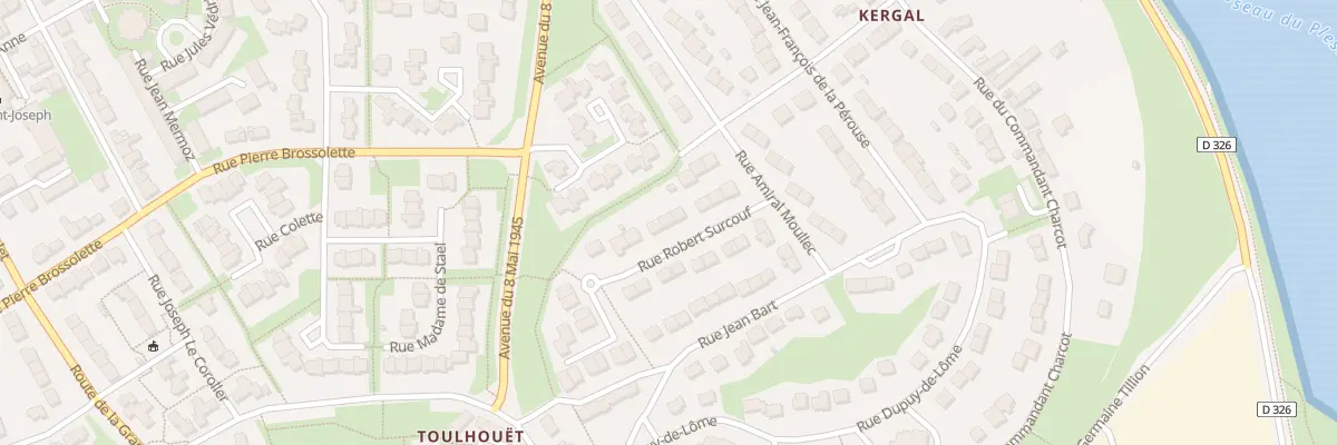 Plan du 10 Rue Robert Surcouf à Lanester