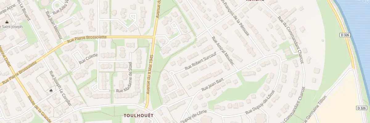 Plan du 14 Rue Robert Surcouf à Lanester