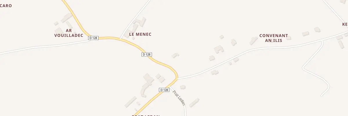 Plan du 5089 Prat Ledan à Coatréven