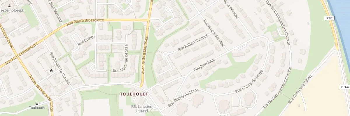 Plan du 17 Rue Robert Surcouf à Lanester