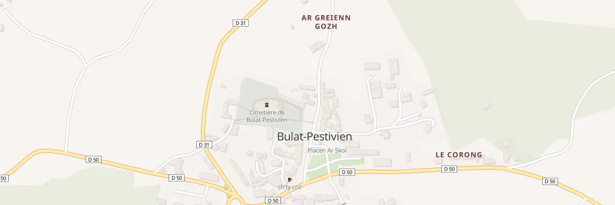 Plan du 7 Plasenn an Iliz à Bulat-Pestivien