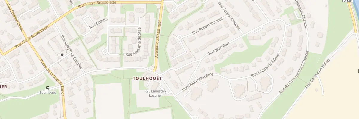 Plan du 25 Rue Robert Surcouf à Lanester
